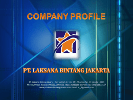pt. laksana bintang jakarta company profile