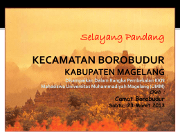 Kecamatan Borobudur - LP3M - Universitas Muhammadiyah