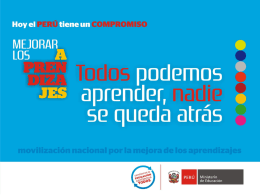 Movilizaci&oacute;n Aprendizajes - Direcci&oacute;n Regional de Educaci&oacute;n