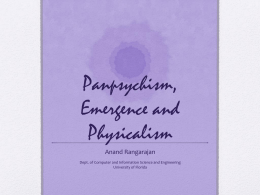 Panpsychism, Emergence and Physicalism