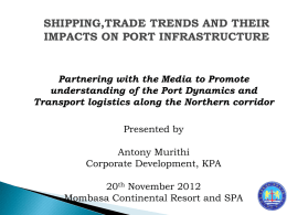 Shipping,Trade Trends and their Impact on port
