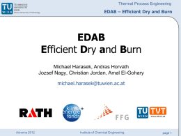 Efficient Dry and Burn - TU Wien
