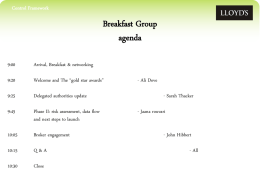 CF Breakfast Group Presentation May 2013