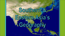 Asia Geography - Effingham County Schools