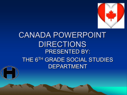 Canada PPT ss6g567
