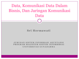Data komunikasi data dalam bisnis