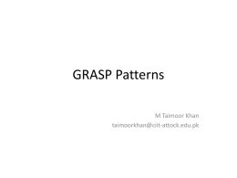 lec12- GRASP Patterns