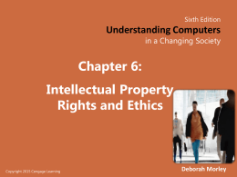 Chapter 6 (Intellectual Property Rights and Ethics)
