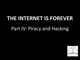 Piracy & Hacking | PRESENTATION ()