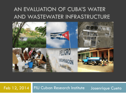Cuba`s Water and Wastewater Infrastructure