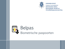 Paspoortaanvragen vanaf 2013 Belpas