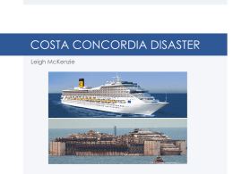 COSTA CONCORDIA DISASTER