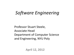 Software Engineering Relationship to Computer Engineering