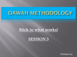 12 techniques - Training for Dawah