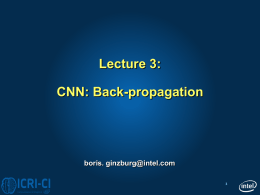 Lecture 3 CNN - backpropagation