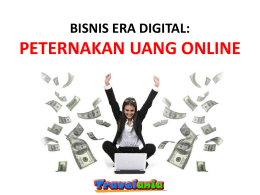 bisnis era digital: peternakan uang online