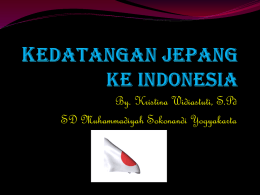 KEDATANGAN JEPANG KE INDONESIA new