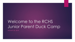 Parent Duck Camp - Richland College