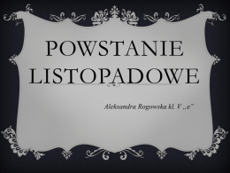 Powstanie Listopadowe