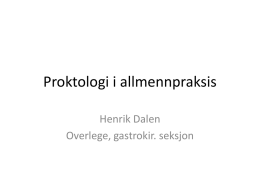 Overlege Henrik Dalens foredrag - Pko