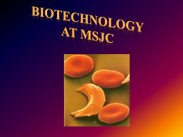 Biotechnology at MSJC - Mt. San Jacinto College