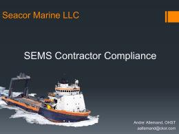 Seacor Marine LLC SEMS
