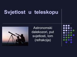 Svjetlost u teleskopu 1