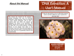 CTAB Extraction Manual
