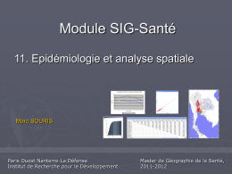11-Analyse spatiale en épidémiologie