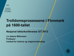 Trolldomsprosessene i Finnmark på 1600