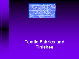 Part 2: Textile/Apparel Building Blocks