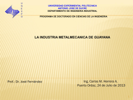 Presentación industrias metalmecanicas