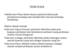 Teori Rancang Kota Pertemuan 12
