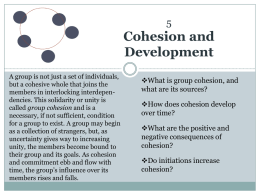 Cohesion & Development