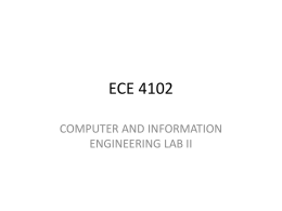 Lecture 1 - Introduction to ECE 4102