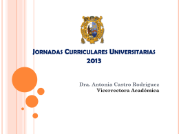 Jornadas Curriculares 2013