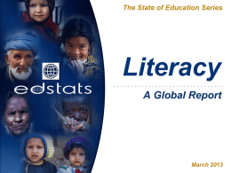 Literacy - World Bank