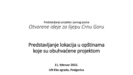 Preuzmite prilog - Opština Žabljak