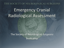 iii. Emergency Cranial Radiological Assessment