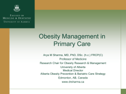“The Five A`s of Obesity Management”