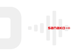 Sanako corporate presentation using the new visual image
