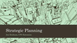 Strategic Planning Presentation for Basic Economic Development