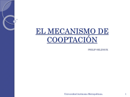 EL MECANISMO DE COOPTACIÓN