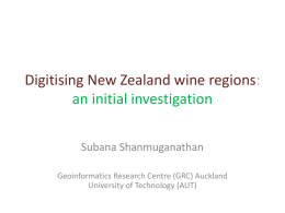 Climate and *terroir* of New Zealand wine regions: a GIS perspective