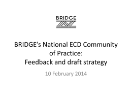 Barbara Dale-Jones - Update on ECD CoP Strategy Pres