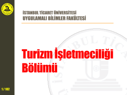 Dekim - İstanbul Ticaret Üniversitesi