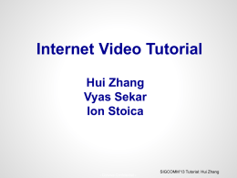 Tutorial - Sigcomm