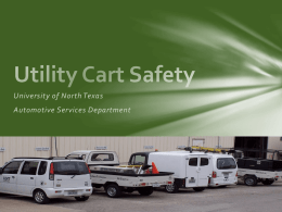 Utility Cart Safety - Facilities