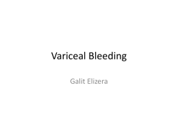 Variceal bleeding