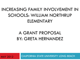 a grant proposal by - California State University, Long Beach